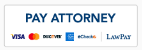 A banner with the words " attorney " and " lawyer ".